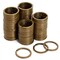 100 Count Brass Key Chain Rings Heavy Duty for Crafts, Home, Car Keys, DIY Projects (1.2 In)